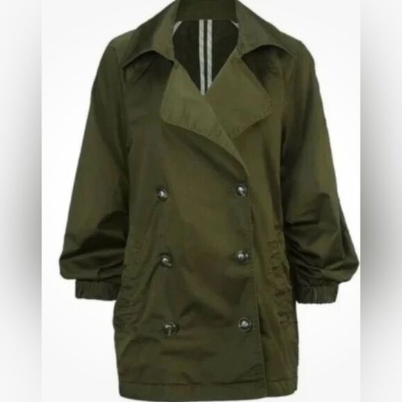 Cabi Womens Jacket S Double Breasted Relaxed Fit Trench Safari Lightweight - Picture 4 of 9